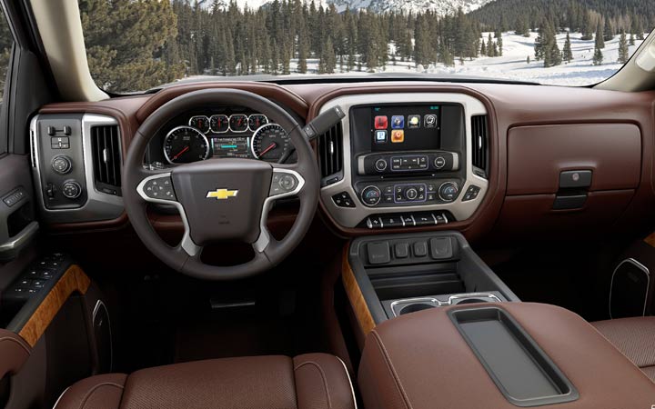 Интерьер Chevrolet Silverado 2019