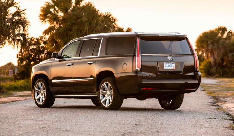 Cadillac Escalade: вид сзади