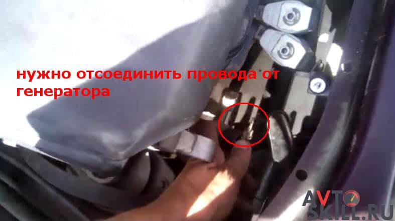 Другие способы снять генератор на Приоре