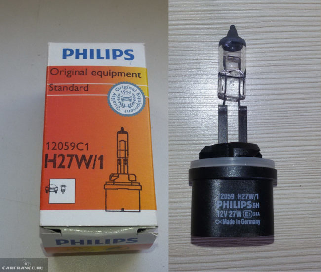 Лампа в противотуманку Philips