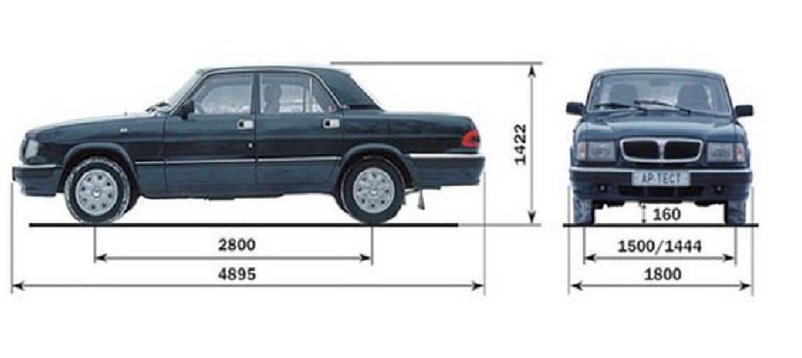 чертеж ГАЗ-3110 Волга