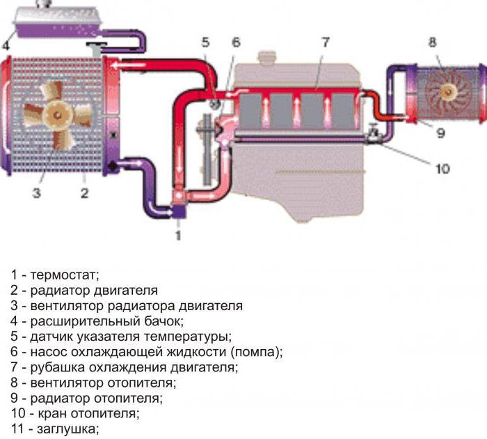 циркуляция охлаждающая жидкость