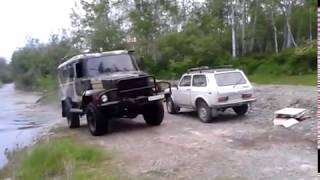 ГАЗ-330811 "Вепрь". Переправа.р.Мачтовая.
