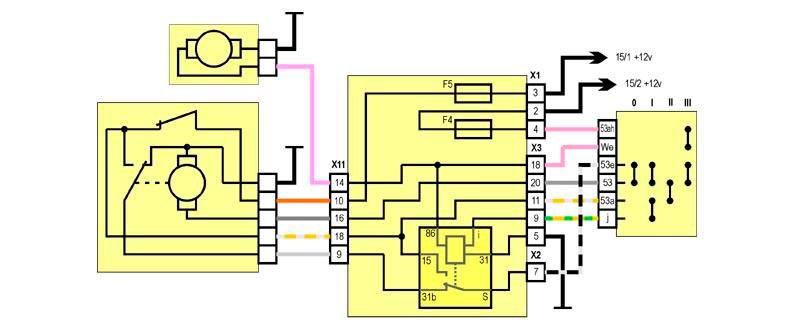 Схема дворников ваз 2109