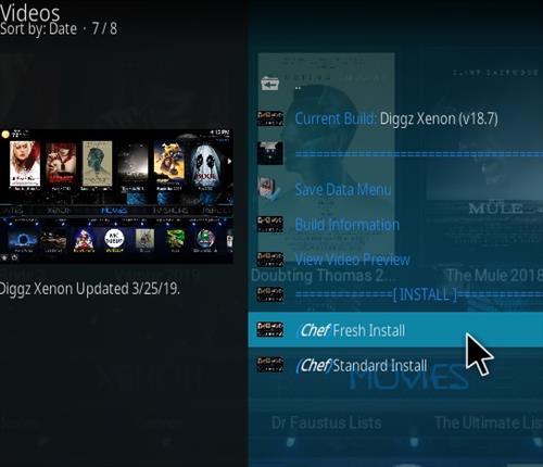 How to Install Diggz Xenon Kodi 18 Leia Build step 26