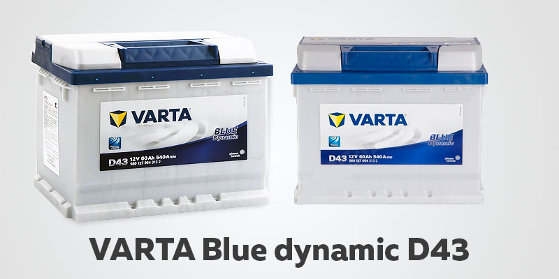 Автомобильный аккумулятор VARTA Blue dynamic D43