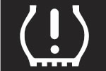 Renault Clio tyre pressure loss warning light 